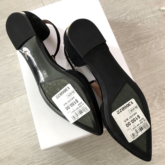 ✨HOST PICK✨ Calvin Klein Gina Studded Kid Suede Flats - Picture 8 of 9